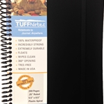 TUFFNotes waterproof spiral notebook - Black Ruled