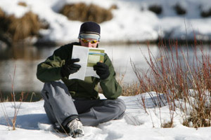 bible in snow