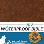 NIV Waterproof Bible Brown