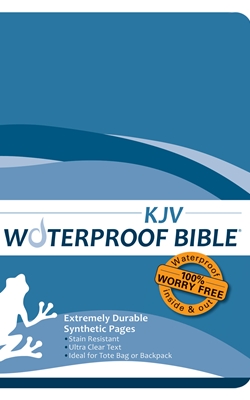 KJV Waterproof Bible Blue Wave