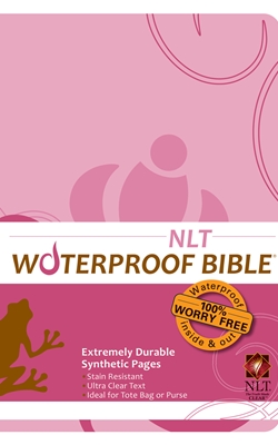 NLT Waterproof Bible Pink Brown