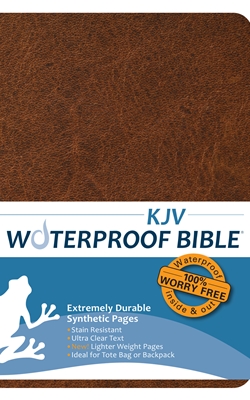 KJV Waterproof Bible Brown