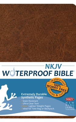 NKJV Waterproof Bible Brown